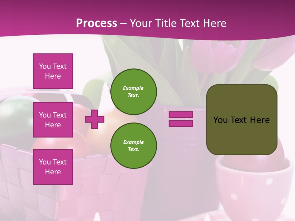 Purple Eggs Metal PowerPoint Template