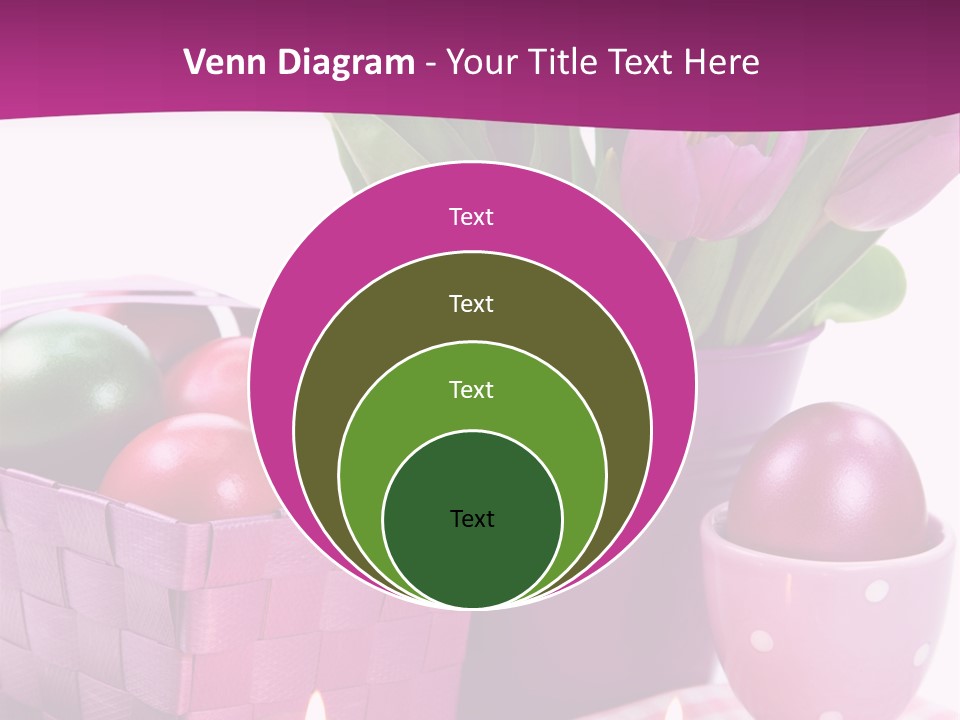 Purple Eggs Metal PowerPoint Template