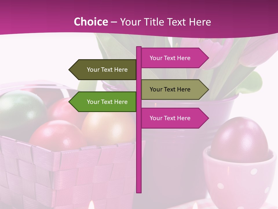 Purple Eggs Metal PowerPoint Template