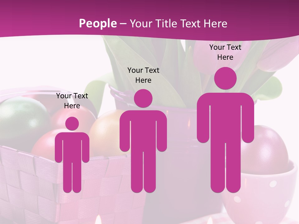 Purple Eggs Metal PowerPoint Template