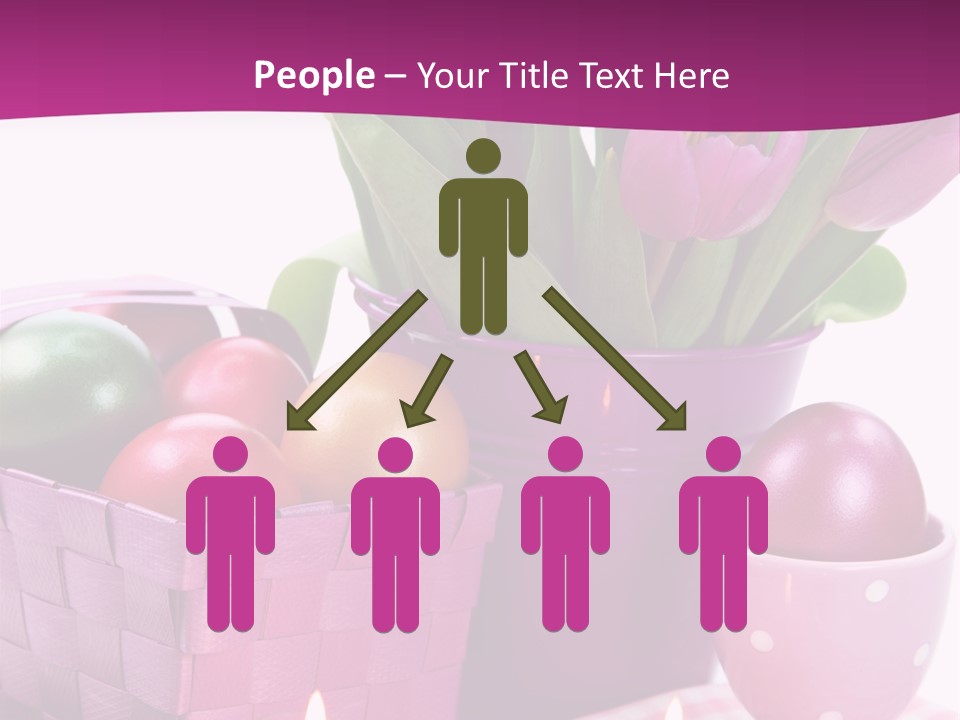 Purple Eggs Metal PowerPoint Template