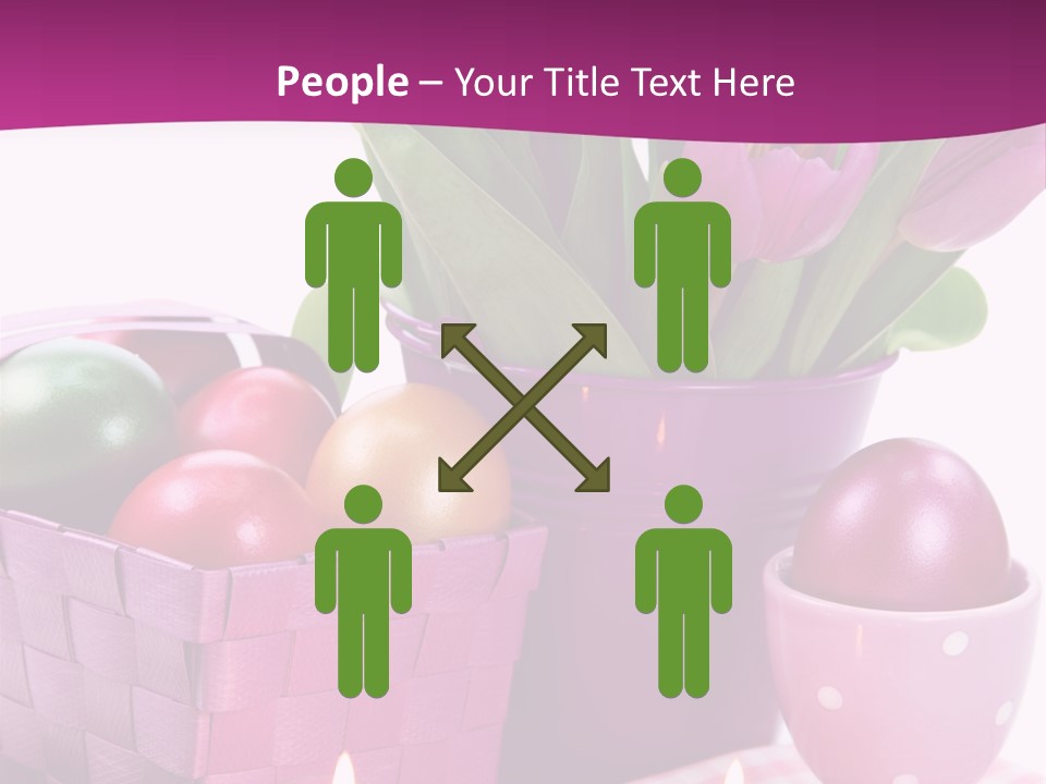 Purple Eggs Metal PowerPoint Template