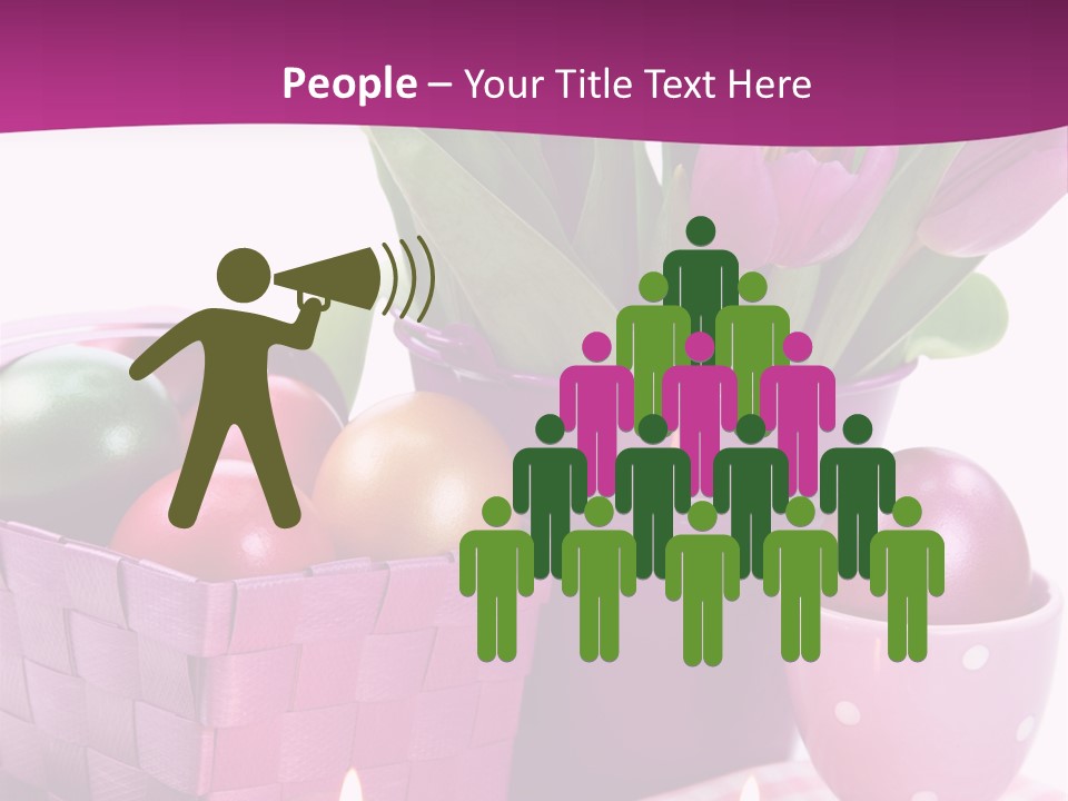 Purple Eggs Metal PowerPoint Template