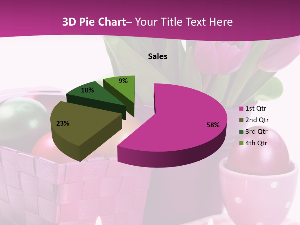 Purple Eggs Metal PowerPoint Template
