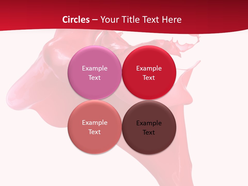 Color Brush Background PowerPoint Template