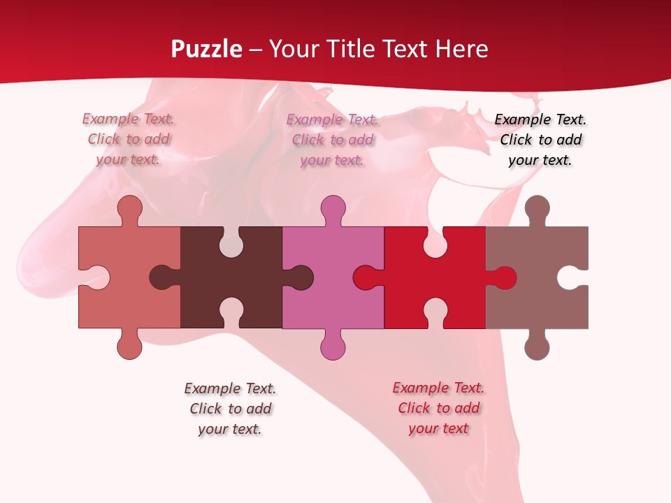 Color Brush Background PowerPoint Template