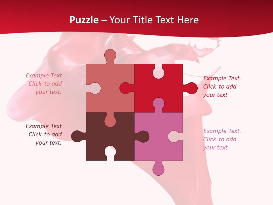 Color Brush Background PowerPoint Template