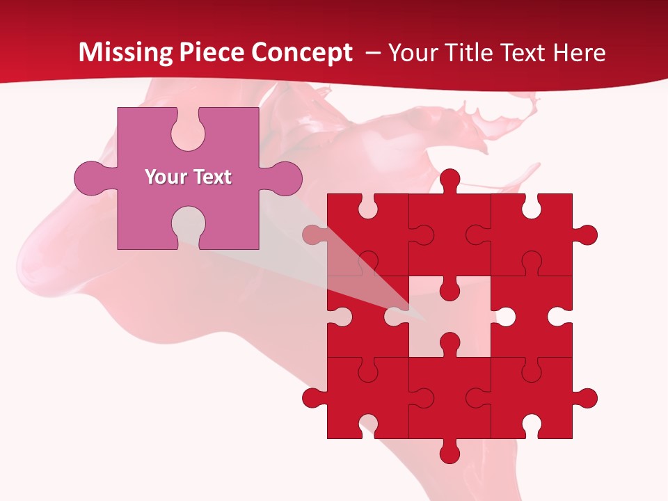 Color Brush Background PowerPoint Template