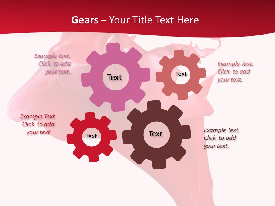 Color Brush Background PowerPoint Template