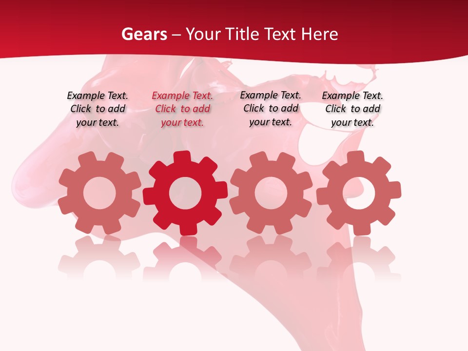 Color Brush Background PowerPoint Template