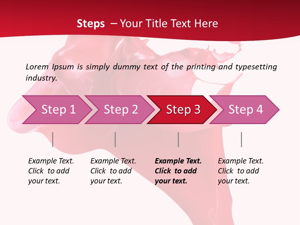 Color Brush Background PowerPoint Template