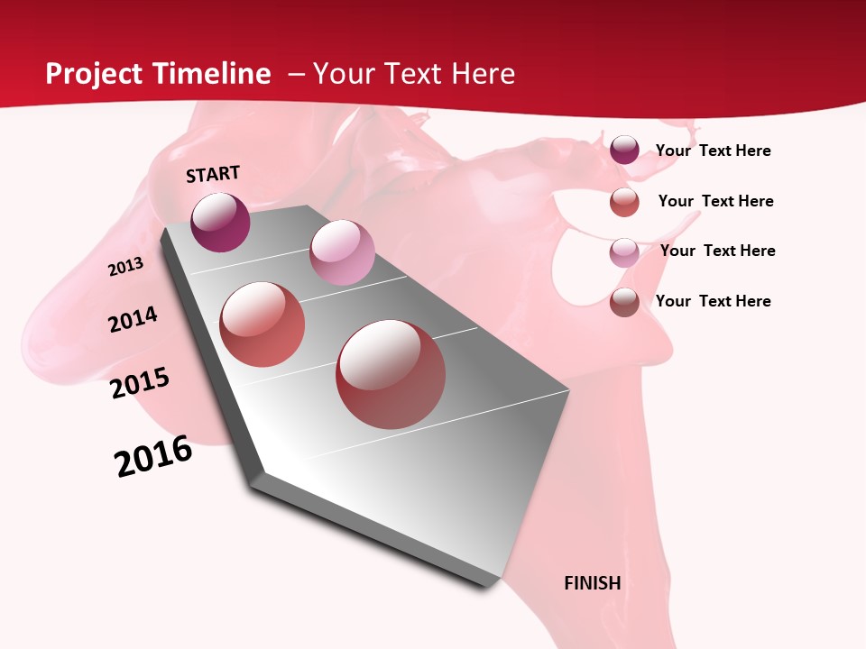 Color Brush Background PowerPoint Template