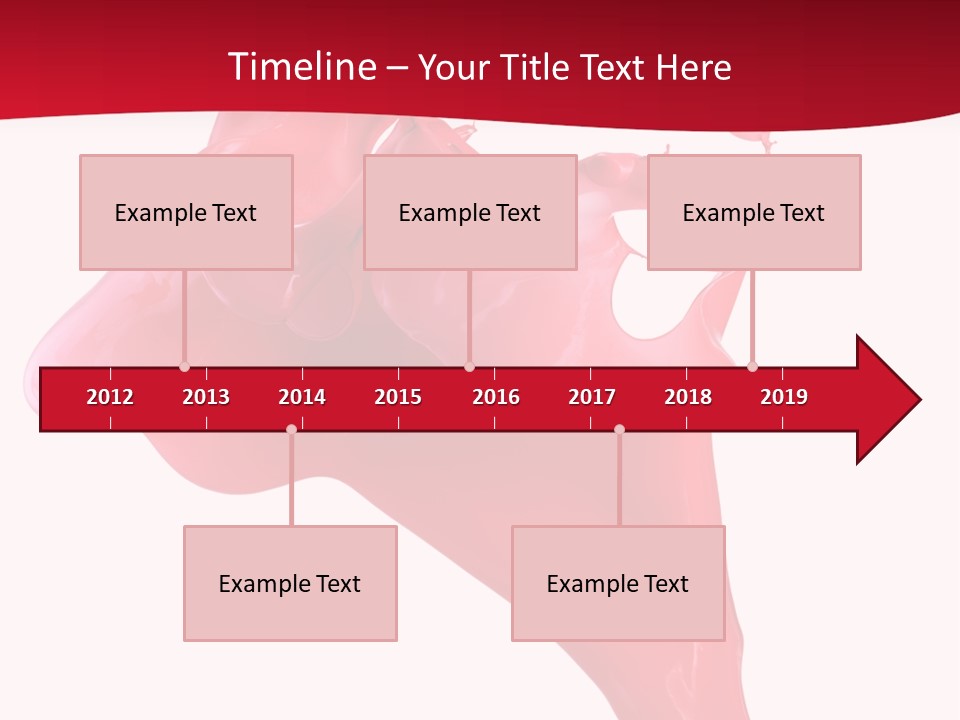 Color Brush Background PowerPoint Template