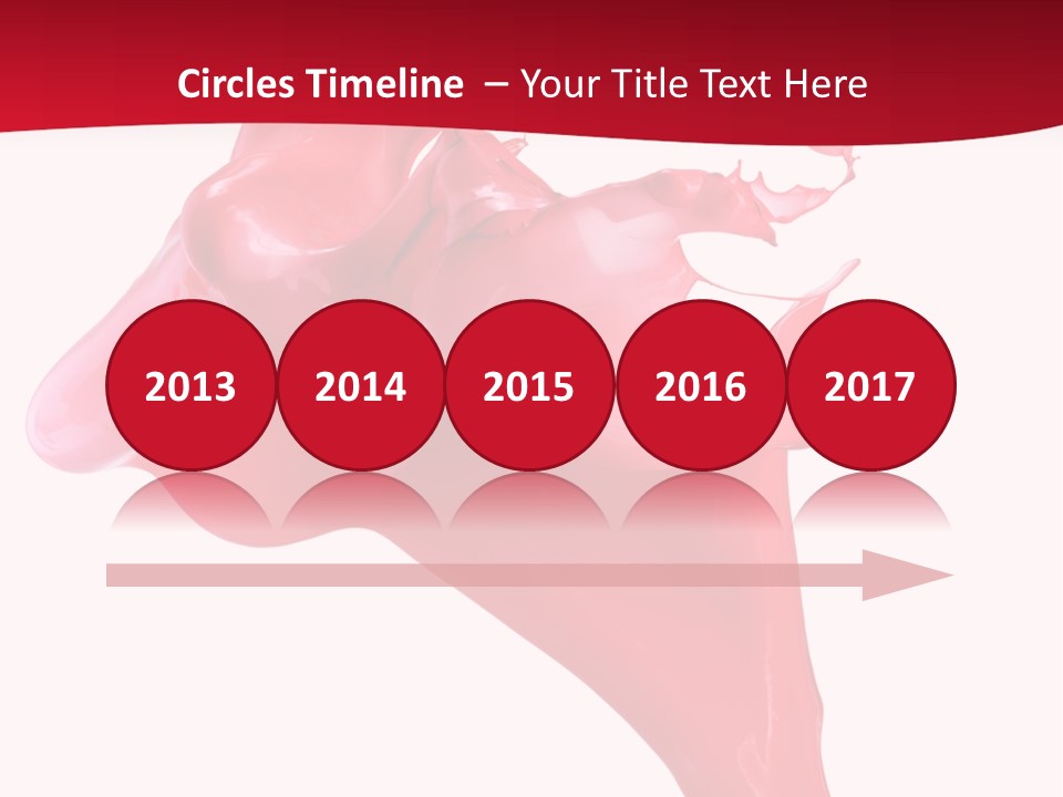 Color Brush Background PowerPoint Template