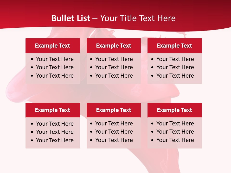 Color Brush Background PowerPoint Template