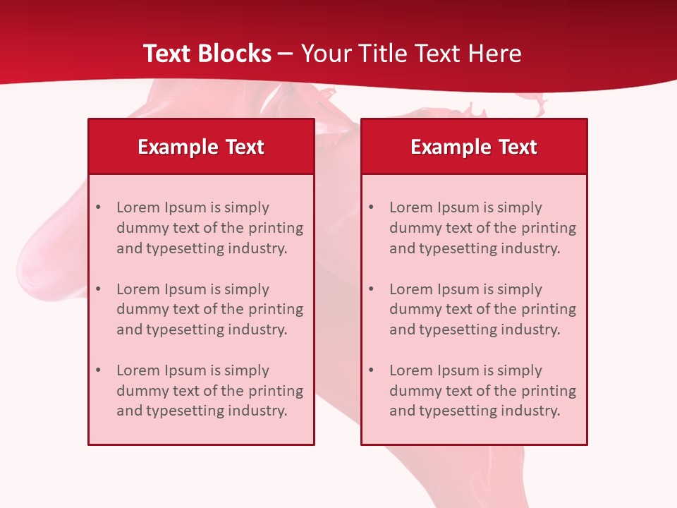 Color Brush Background PowerPoint Template