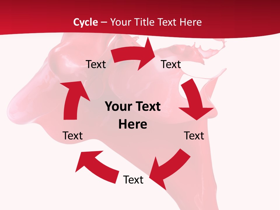 Color Brush Background PowerPoint Template