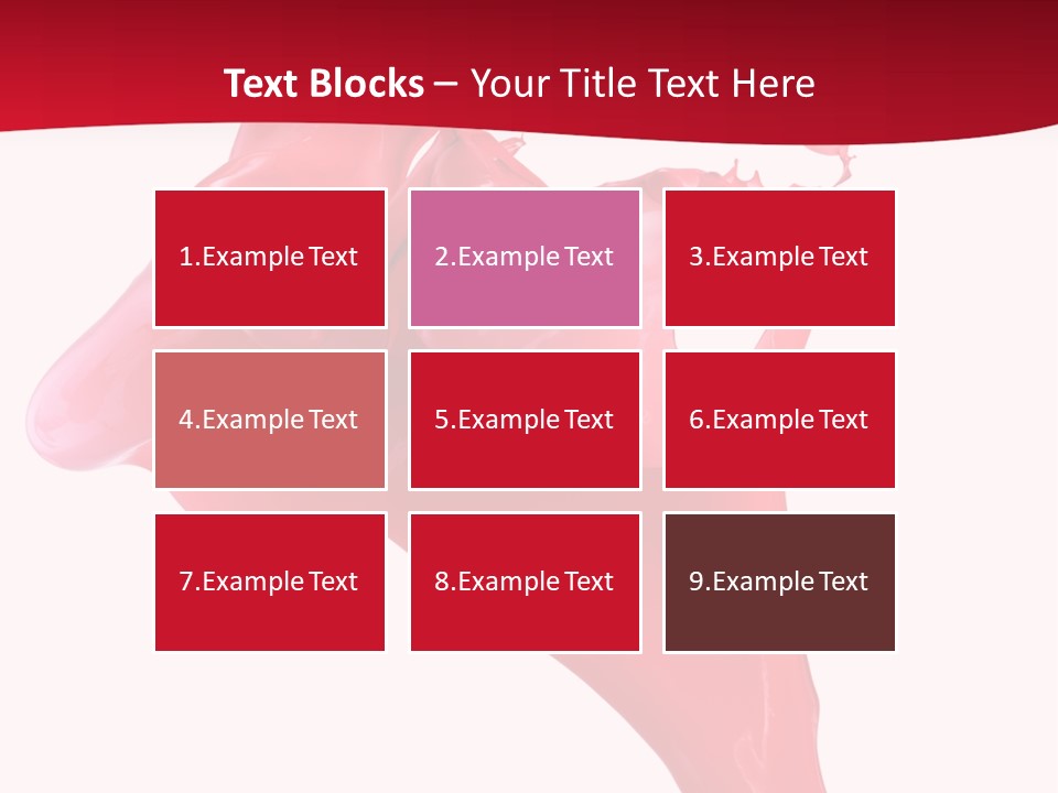 Color Brush Background PowerPoint Template