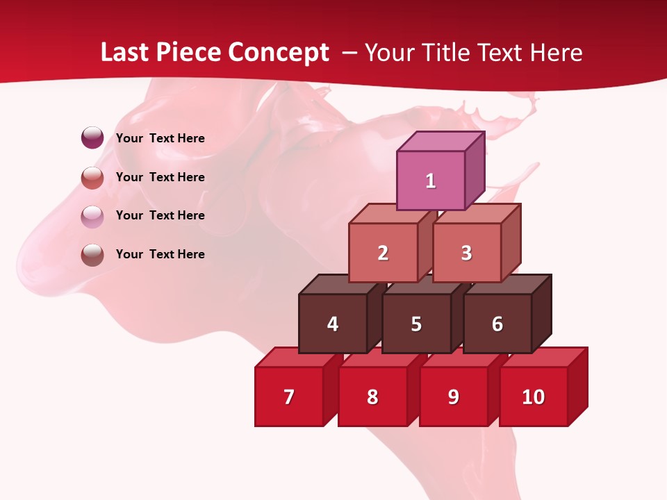 Color Brush Background PowerPoint Template