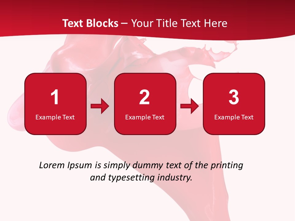 Color Brush Background PowerPoint Template