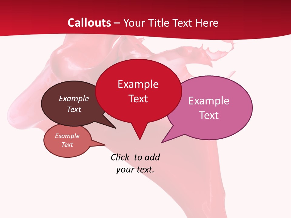 Color Brush Background PowerPoint Template