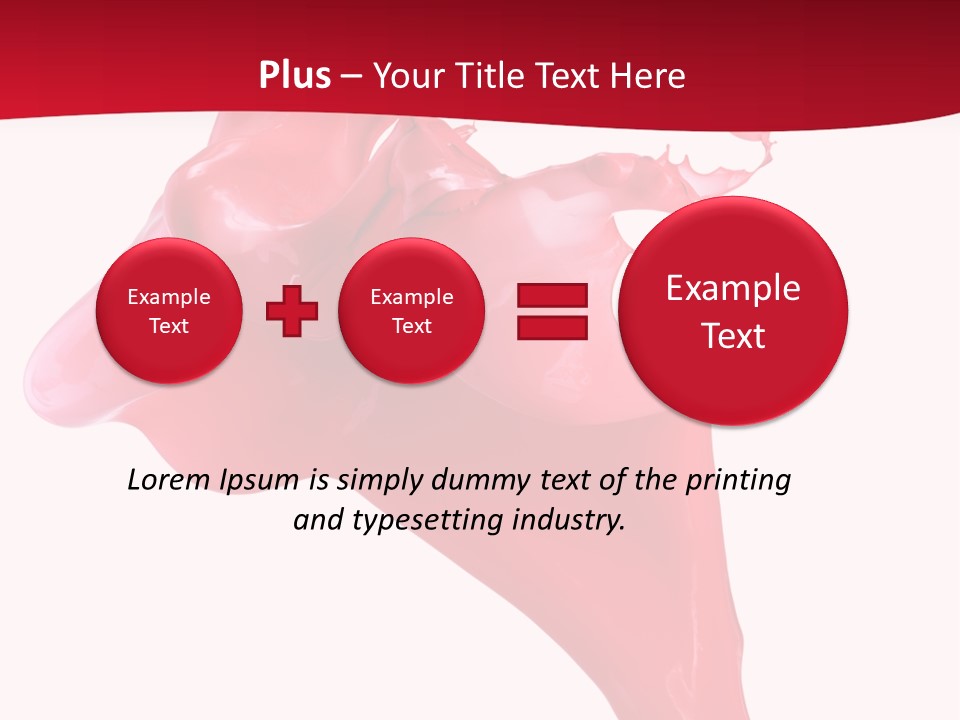 Color Brush Background PowerPoint Template