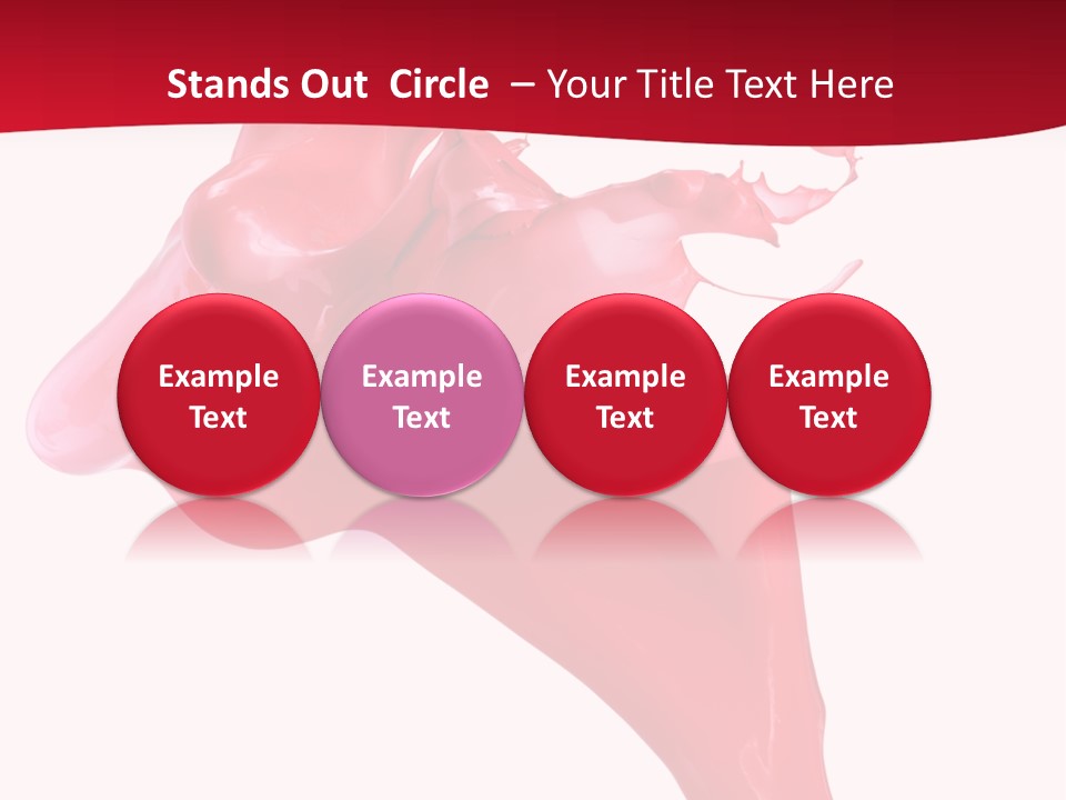 Color Brush Background PowerPoint Template