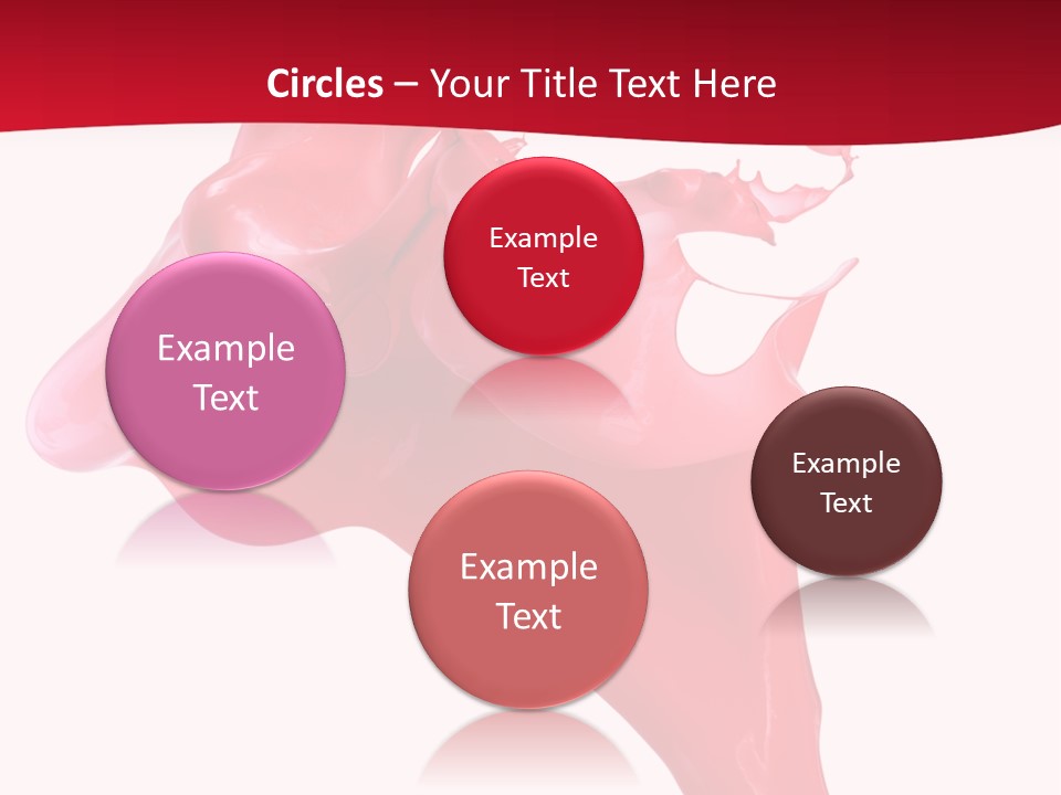 Color Brush Background PowerPoint Template