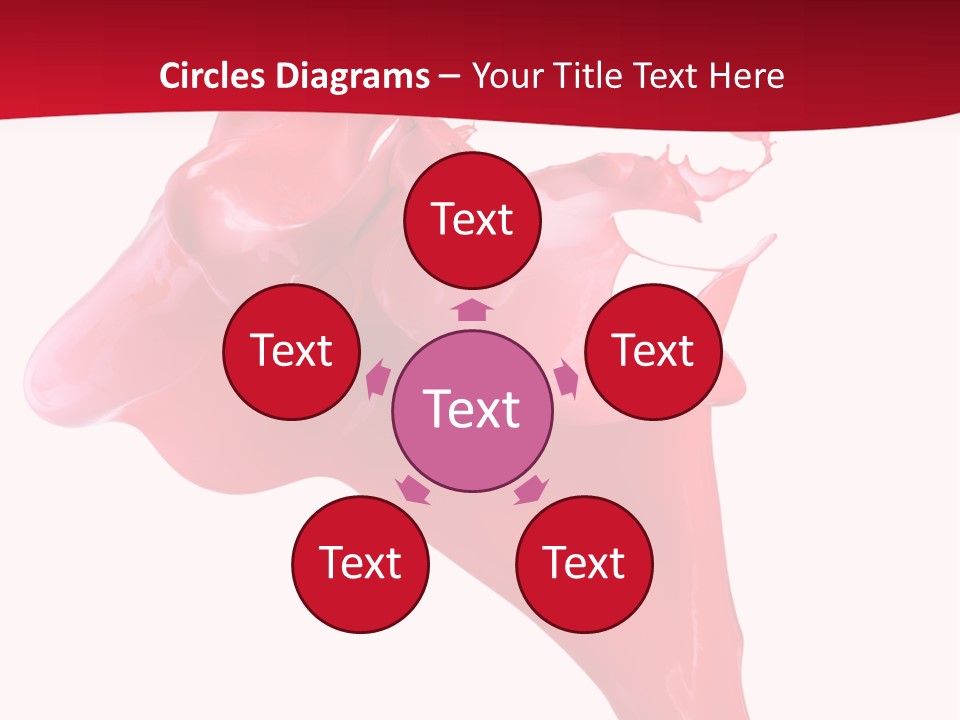 Color Brush Background PowerPoint Template