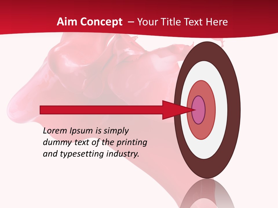 Color Brush Background PowerPoint Template