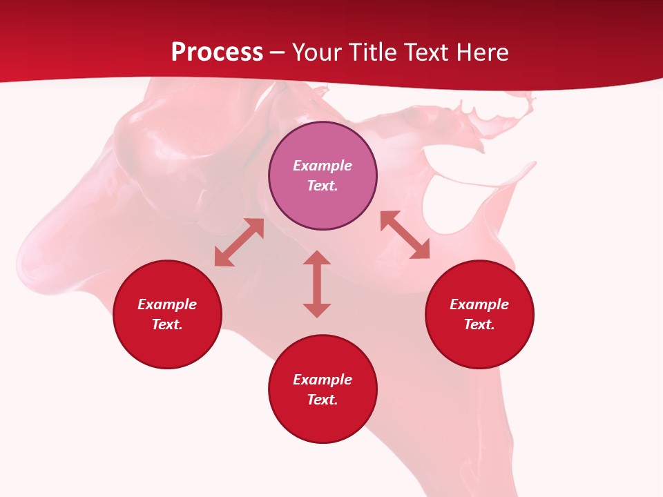 Color Brush Background PowerPoint Template