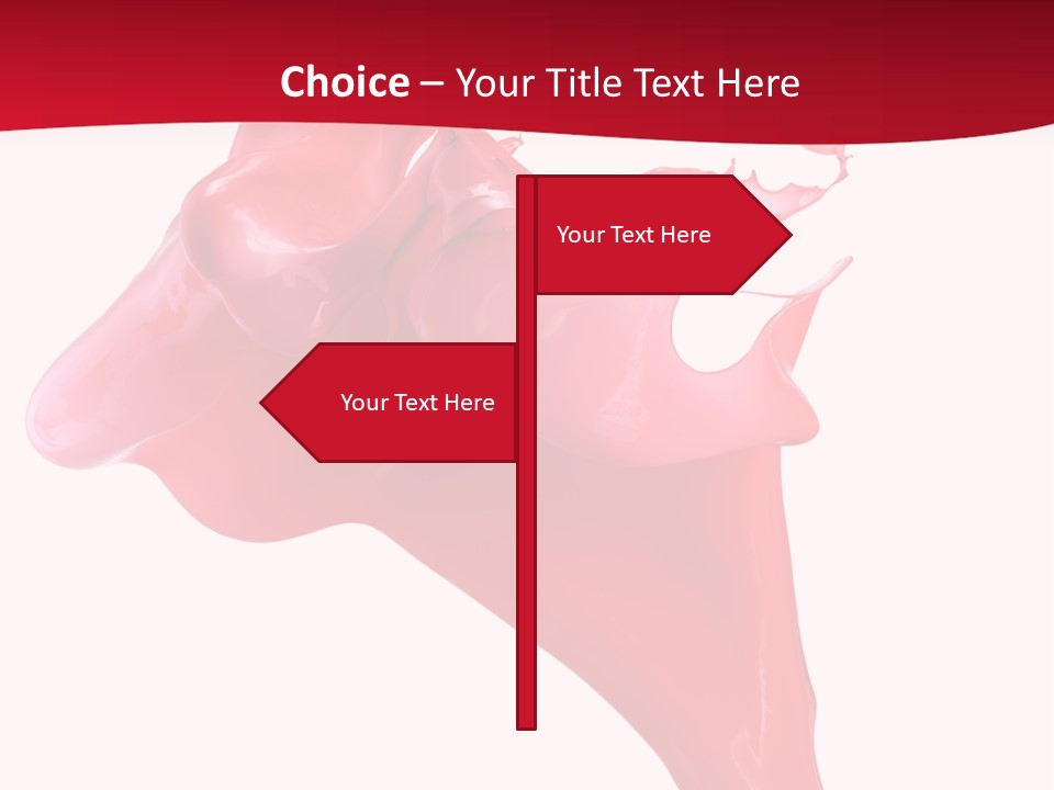 Color Brush Background PowerPoint Template