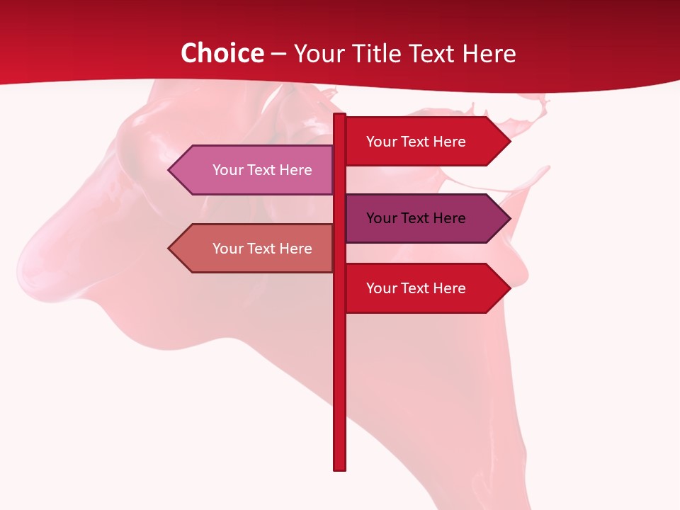 Color Brush Background PowerPoint Template