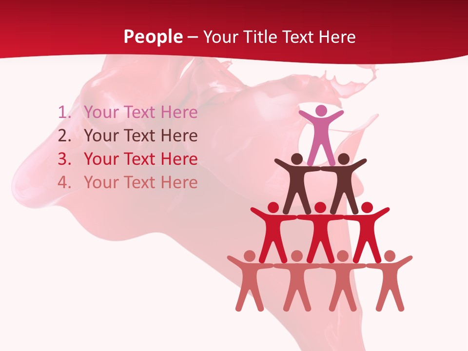 Color Brush Background PowerPoint Template