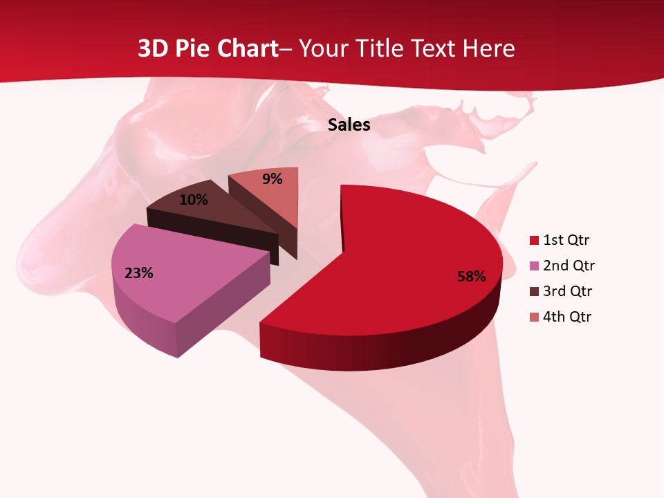 Color Brush Background PowerPoint Template