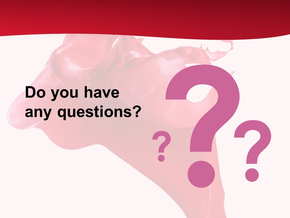 Color Brush Background PowerPoint Template