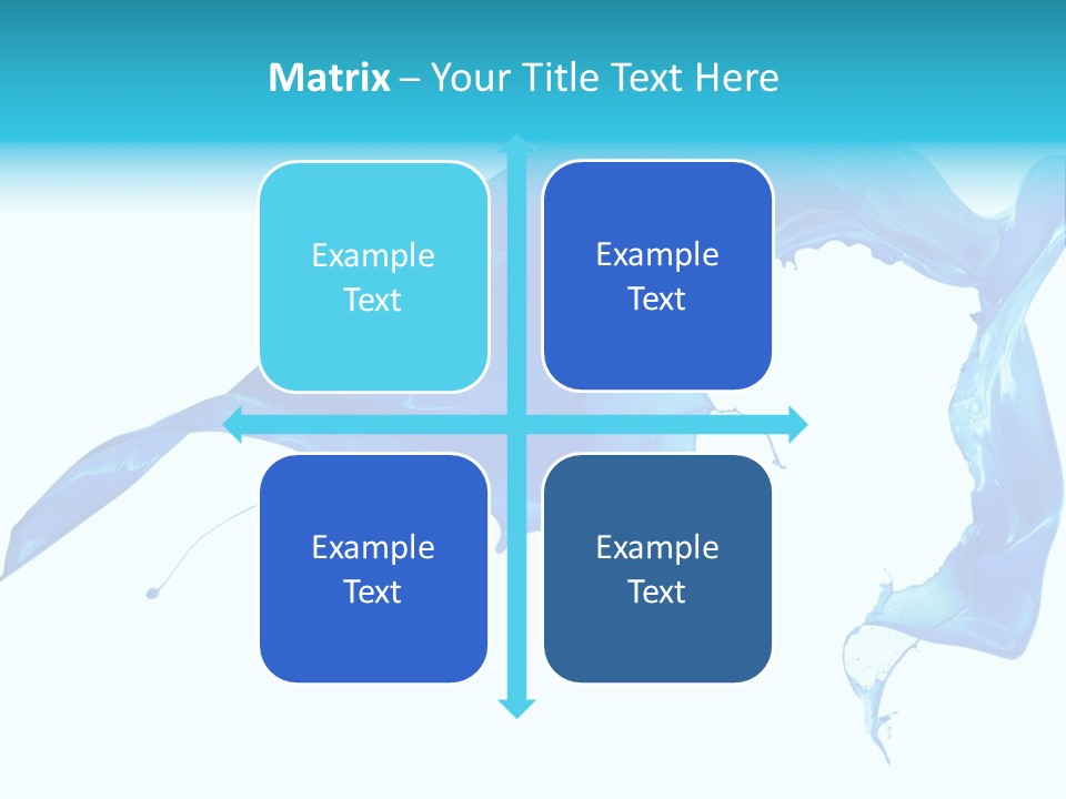 Ink Splashing Hand PowerPoint Template
