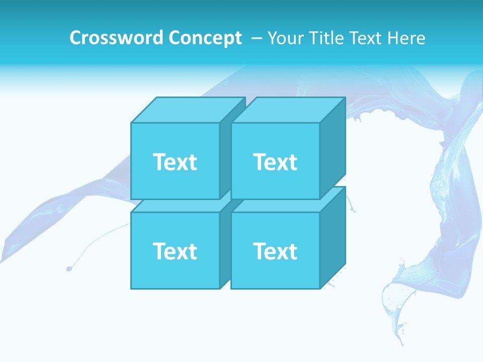 Ink Splashing Hand PowerPoint Template