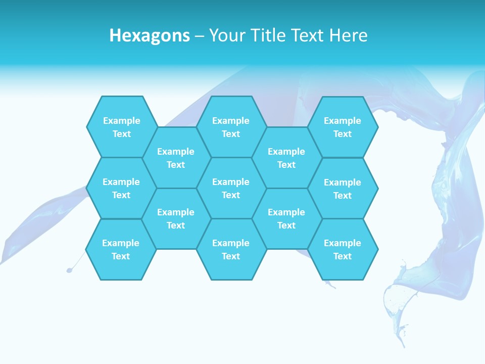 Ink Splashing Hand PowerPoint Template