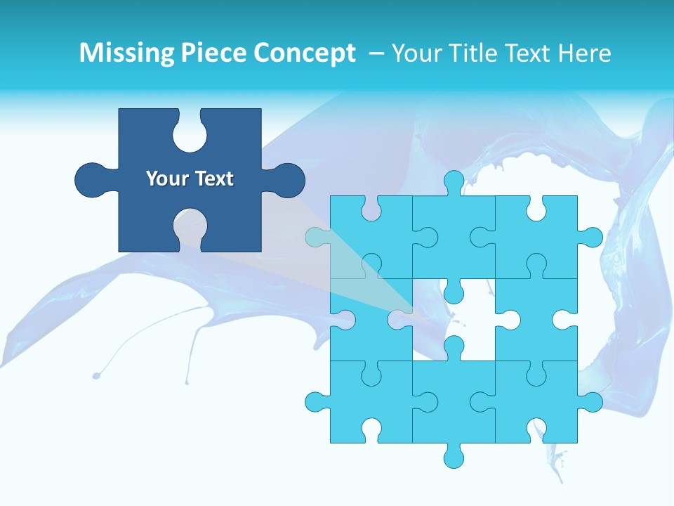 Ink Splashing Hand PowerPoint Template