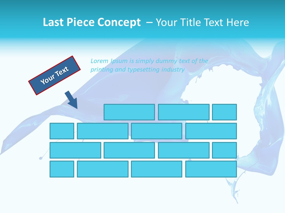 Ink Splashing Hand PowerPoint Template