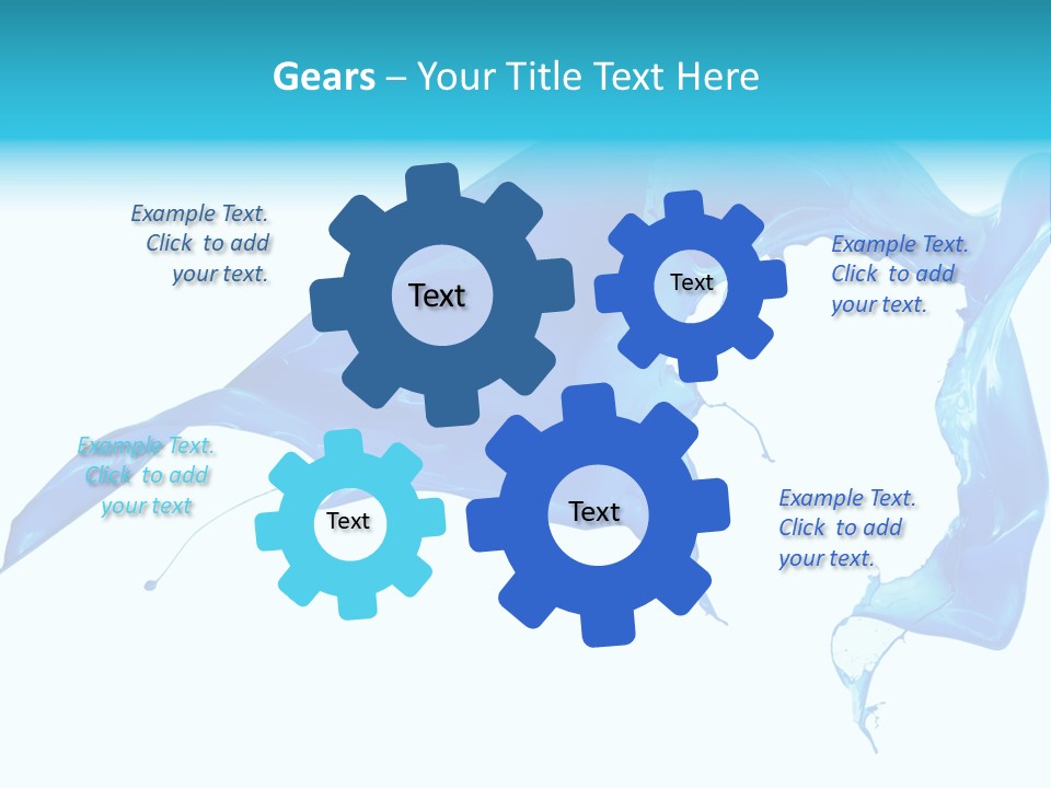 Ink Splashing Hand PowerPoint Template