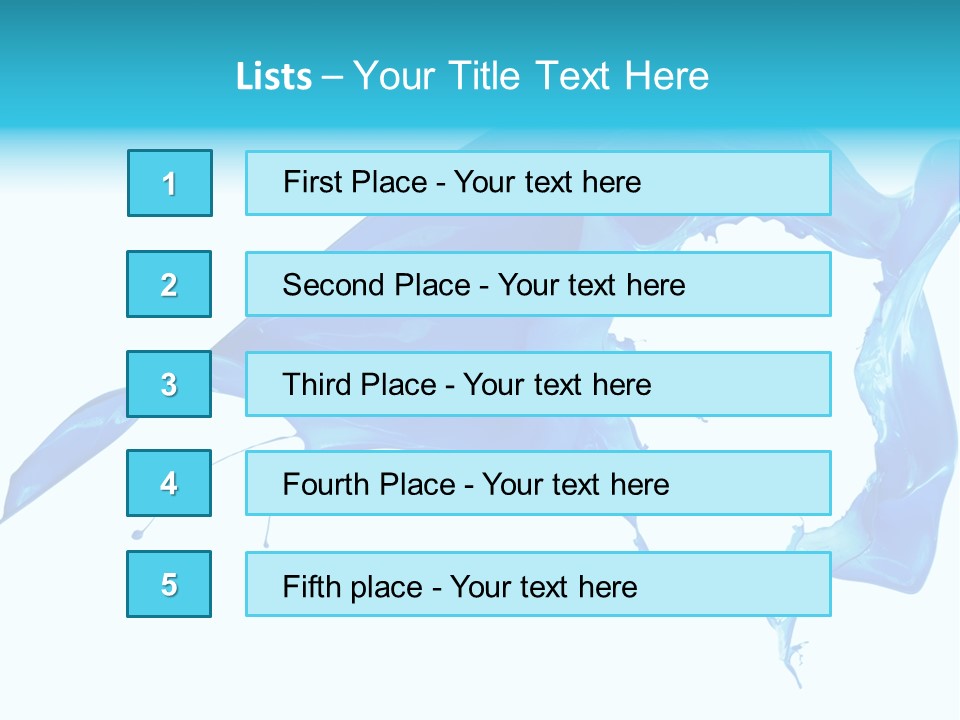 Ink Splashing Hand PowerPoint Template