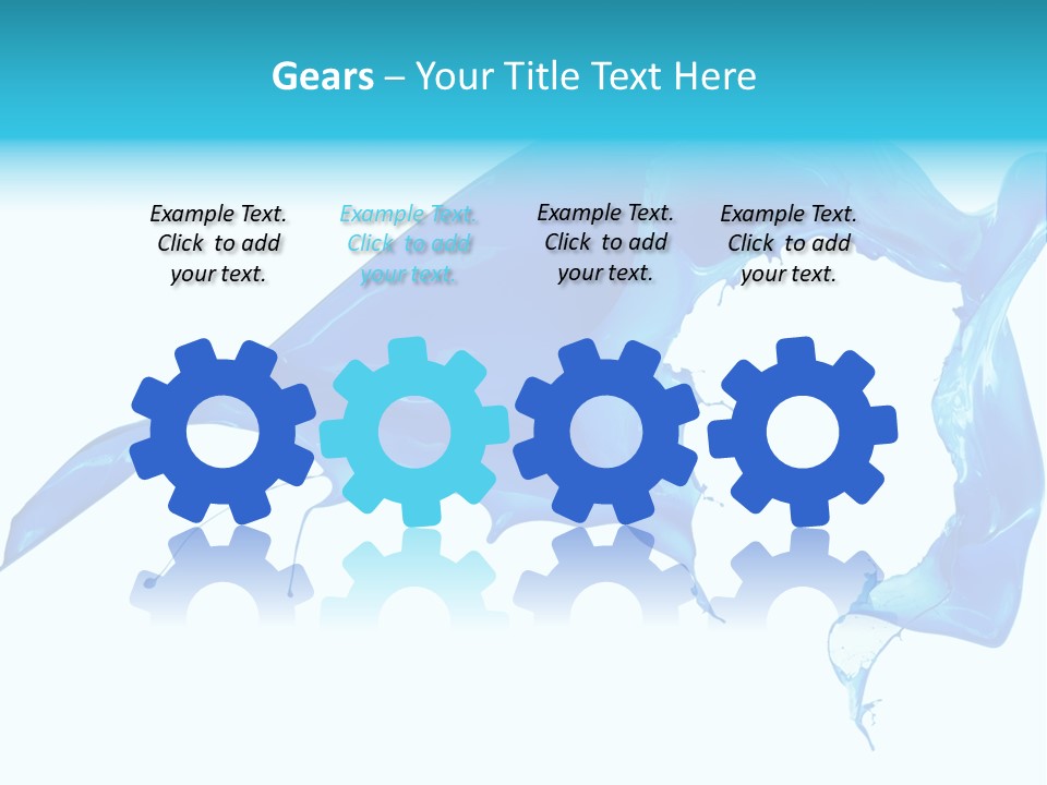 Ink Splashing Hand PowerPoint Template