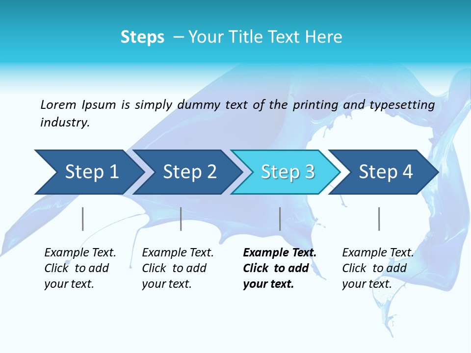 Ink Splashing Hand PowerPoint Template