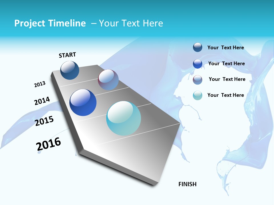 Ink Splashing Hand PowerPoint Template