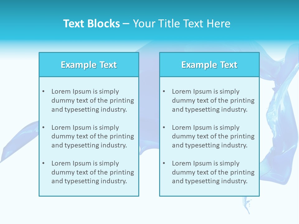 Ink Splashing Hand PowerPoint Template