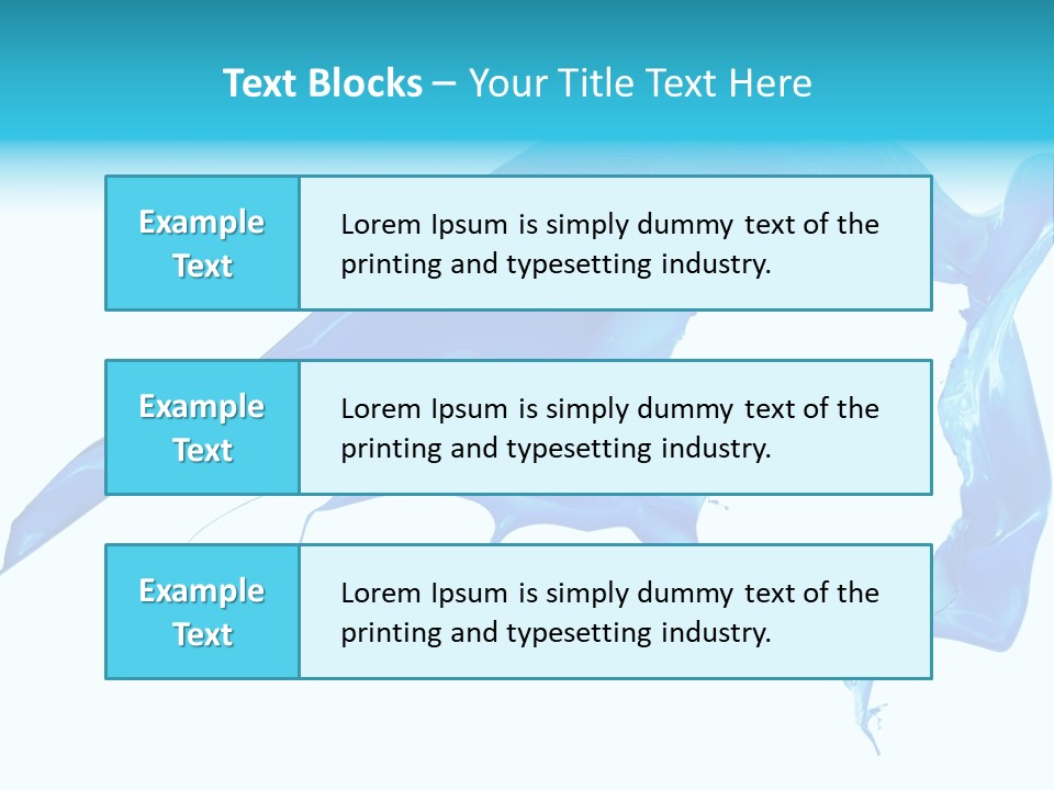 Ink Splashing Hand PowerPoint Template