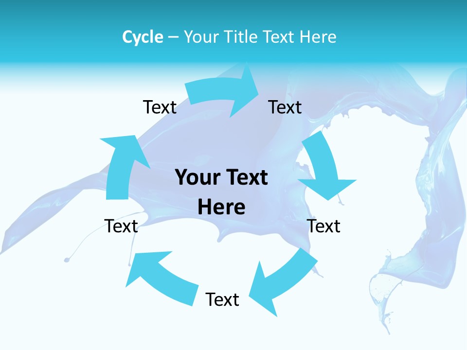 Ink Splashing Hand PowerPoint Template