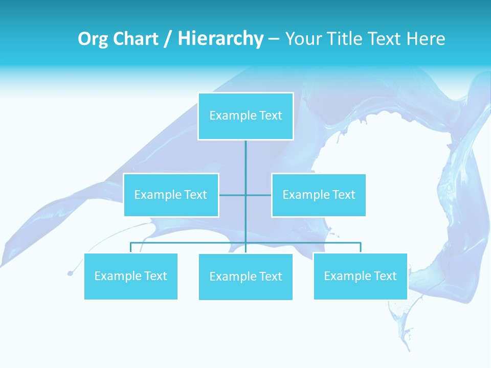 Ink Splashing Hand PowerPoint Template